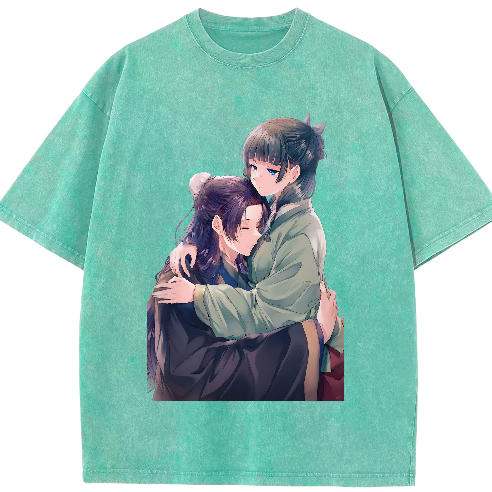 （画像用） 薬屋のひとりごと The Apothecary Diaries 綿100% ヴィンテージ風 半袖Tシャツ（フロントプリント）